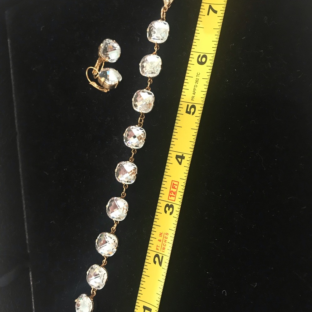 Sparkling CZ Bracelet and Earrings set